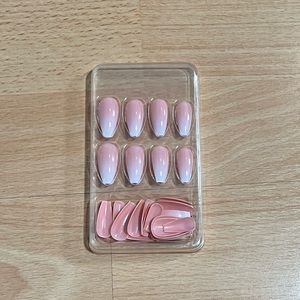 New 24 Piece Press On Nails with tabs and kit to adhere